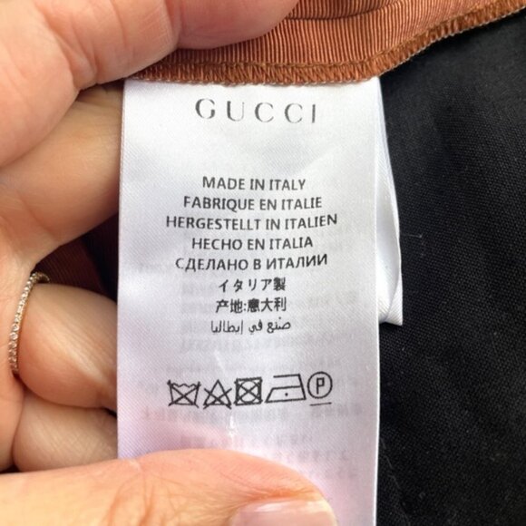 Gucci Orange Taffeta Moire Pleated Barrel Leg Pants - 36/25" Waist 🇮🇹 - Picture 9 of 15